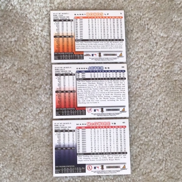 Vintage 1995-97 Score MLB Baseball Trading Cards, Lot of 65 Cards - Picture 12 of 16